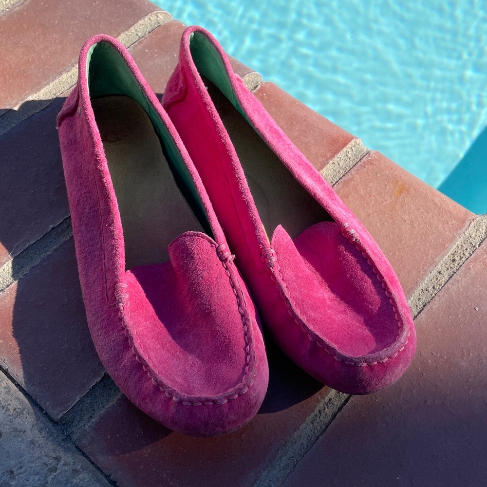 Pink suede ugg shoes